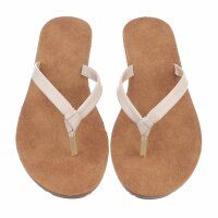Damen Flache Sandalen - beige