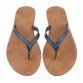 Damen Flache Sandalen - dkblue