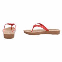 Damen Flache Sandalen - red