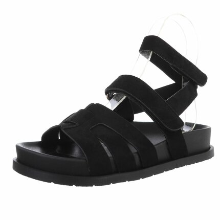 Damen Keilsandaletten - black Gr. 36