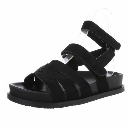 Damen Keilsandaletten - black Gr. 39