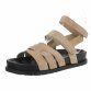 Damen Keilsandaletten - khaki - 12 Paar