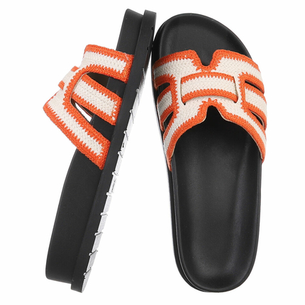 Damen Pantoletten - orange