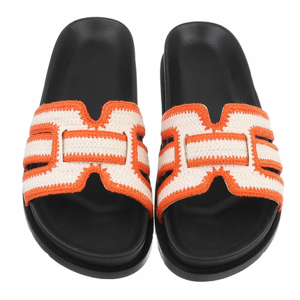 Damen Pantoletten - orange
