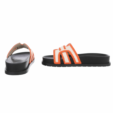 Damen Pantoletten - orange