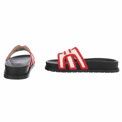 Damen Pantoletten - red