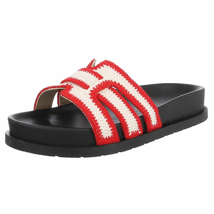 Damen Pantoletten - red - 12 Paar