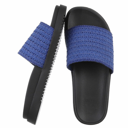 Damen Pantoletten - blue