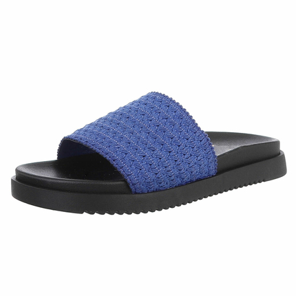 Damen Pantoletten - blue - 12 Paar