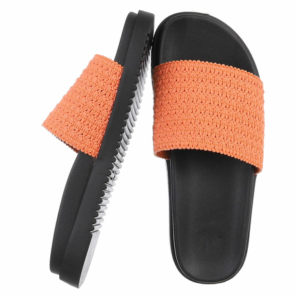 Damen Pantoletten - orange