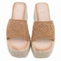 Damen Keilsandaletten - khaki