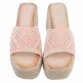 Damen Keilsandaletten - pink