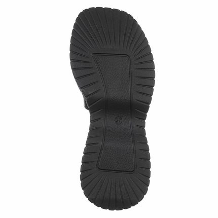 Damen Keilsandaletten - black