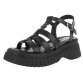 Damen Keilsandaletten - black Gr. 38