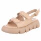 Damen Keilsandaletten - beige - 12 Paar