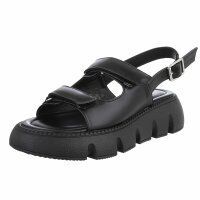 Damen Keilsandaletten - black