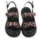 Damen Keilsandaletten - leopard