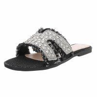 Damen Flache Sandalen - black