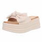 Damen Pantoletten - beige Gr. 39
