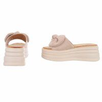 Damen Pantoletten - khaki