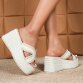 Damen Keilsandaletten - beige