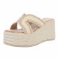 Damen Keilsandaletten - beige Gr. 36
