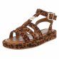 Damen Keilsandaletten - leopard