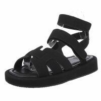 Damen Keilsandaletten - black