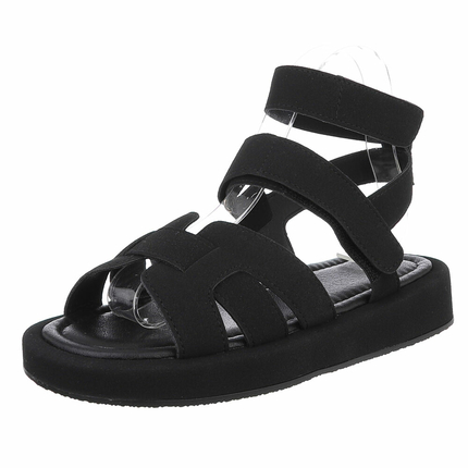 Damen Keilsandaletten - black Gr. 37