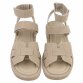 Damen Keilsandaletten - khaki