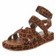 Damen Keilsandaletten - leopard