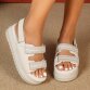Damen Keilsandaletten - beige