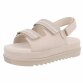 Damen Keilsandaletten - beige Gr. 36