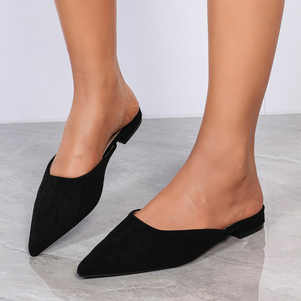 Damen Flache Sandalen - black