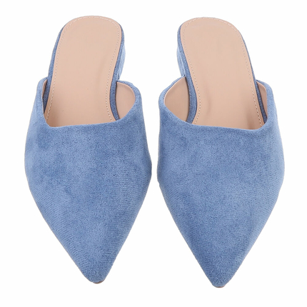 Damen Flache Sandalen - blue