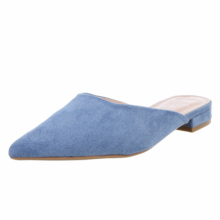 Damen Flache Sandalen - blue Gr. 40