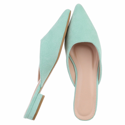 Damen Flache Sandalen - green