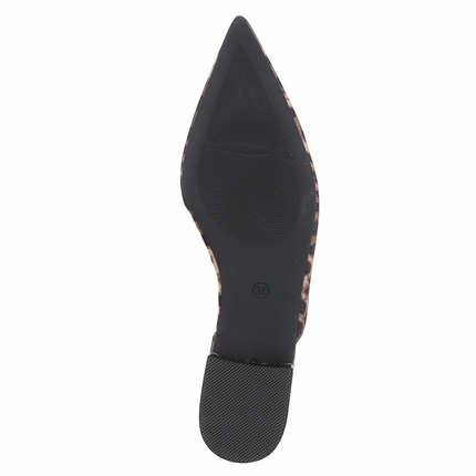 Damen Flache Sandalen - leopard