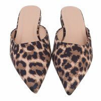Damen Flache Sandalen - leopard