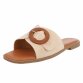 Damen Flache Sandalen - beige Gr. 36