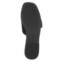 Damen Flache Sandalen - black