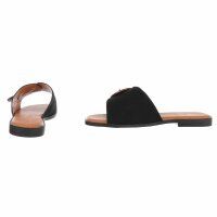 Damen Flache Sandalen - black