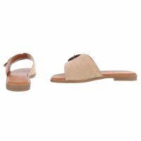 Damen Flache Sandalen - khaki