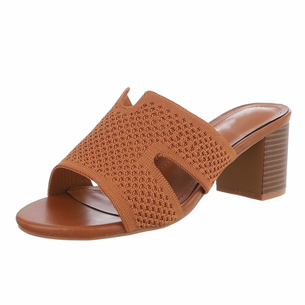 Damen Sandaletten - camel - 12 Paar