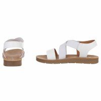Damen Flache Sandalen - white