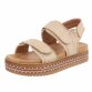 Damen Keilsandaletten - beige