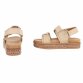 Damen Keilsandaletten - beige