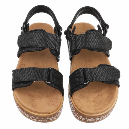 Damen Keilsandaletten - black