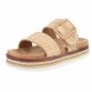 Damen Keilsandaletten - beige - 12 Paar