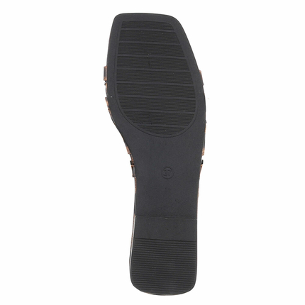 Damen Flache Sandalen - snake